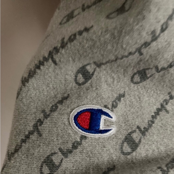 Youth Champion Sweater Gray Casual Comfy Soft - Picture 2 of 4